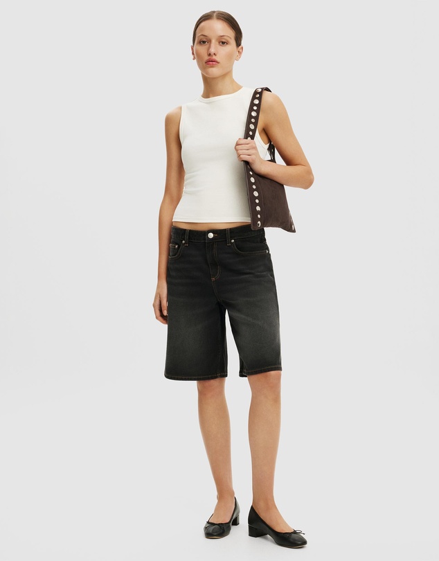 Cotton On - Baggy Denim Shorts