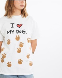 Vintage by The Real Deal - Pre Loved - Vintage 90s 'I Love My Dog' Tee