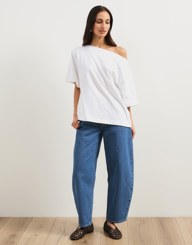 Atmos&Here - Cindy Barrel Leg Jeans