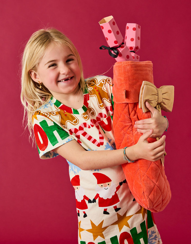 Kip&Co - Festive Garland Organic Cotton Short Sleeve Nighties - Babies-Teens