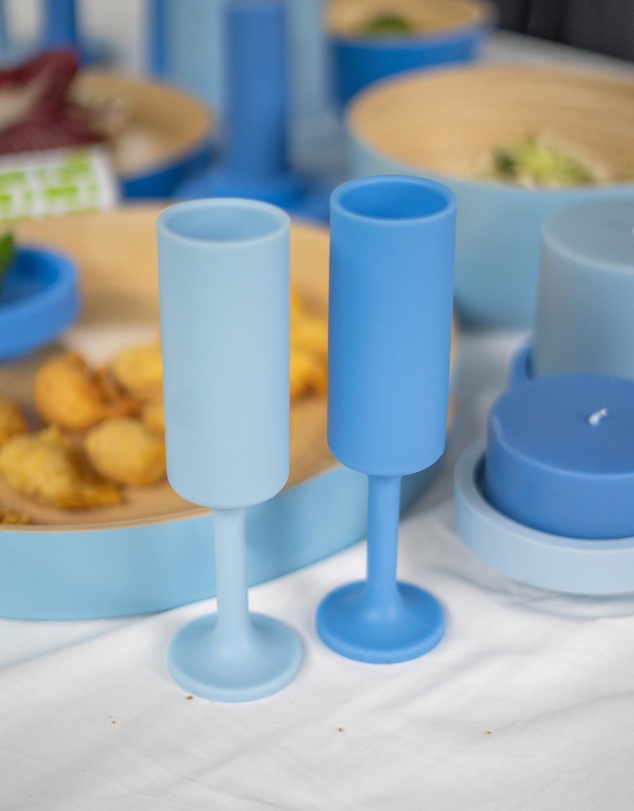 porter green - seff | silicone unbreakable champagne flutes