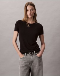 Calvin Klein - Fine Rib Slim T-Shirt