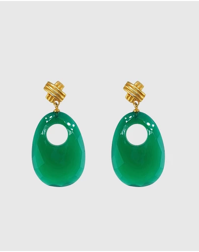 Izoa - Ivy Knot Drop Earrings