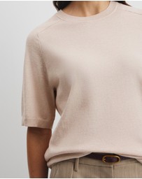 Country Road - Organically Grown Cotton Blend Cashmere Blend T-shirt