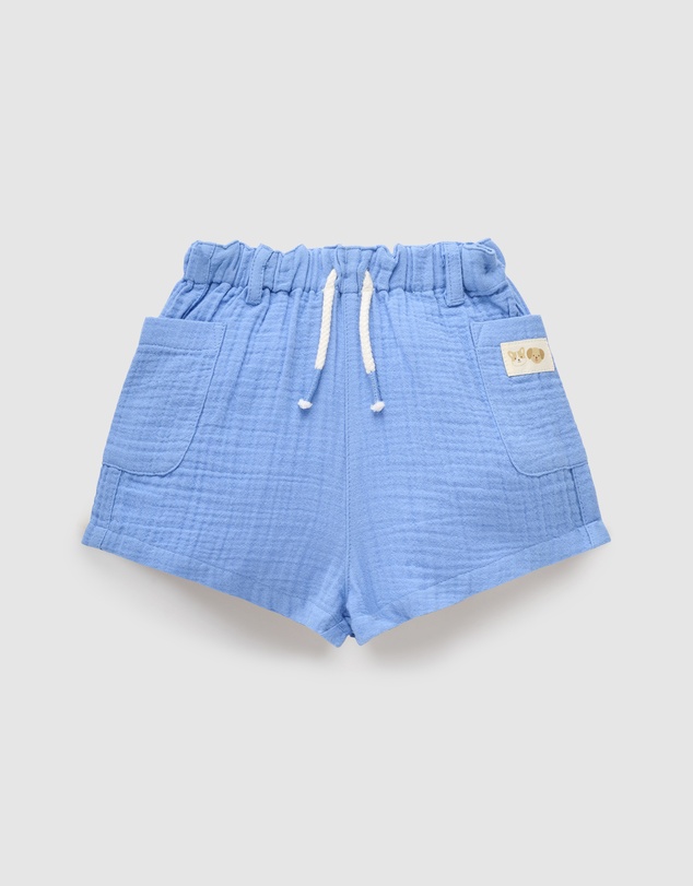 Purebaby - Crinkle Cotton Shorts-Babies