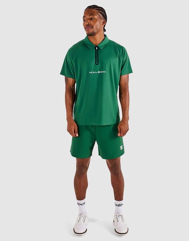 Malbon - Performance Zip Raglan Polo