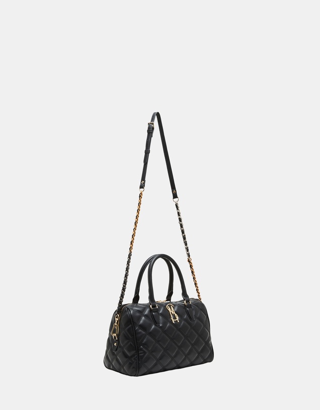 Steve Madden - BRhodes Black Gold Handbag