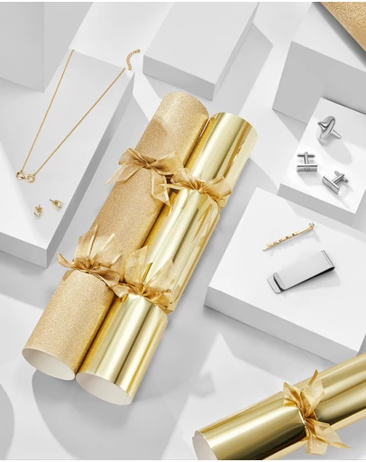 Mestige - Sustainable Christmas Crackers – Gifts Embellished with crystals by Swarovski® - Gold Dust