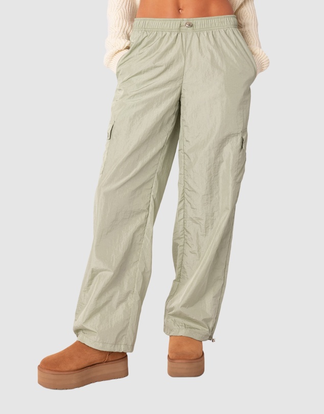EDIKTED - Roy Low Rise Nylon Cargo Pants
