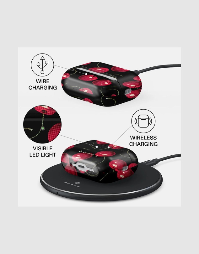 Burga - Burga Airpod Pro Gen 3 Protective Case Cherrybomb