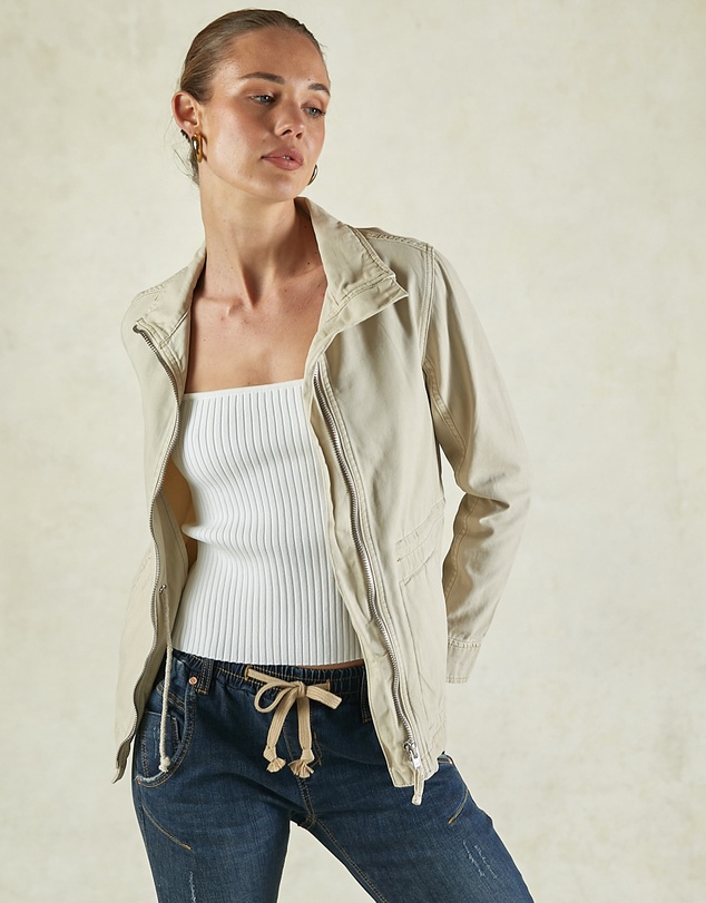 DRICOPER DENIM - Driftwood Foam Utility Jacket