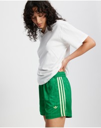 adidas Originals - Pinstripe Satin Shorts