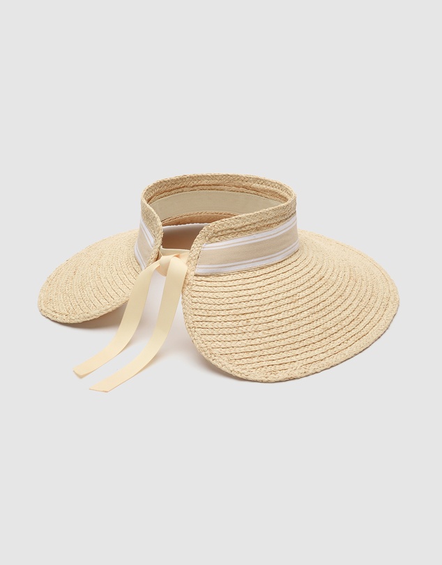 Seed Heritage - Wide Brim Raffia Visor