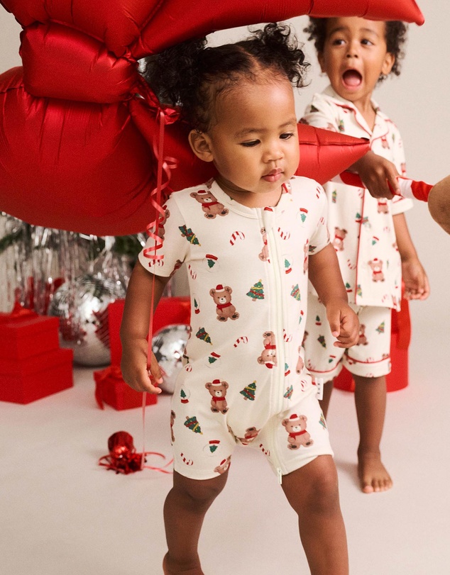 Huxbaby - Christmas Festive Hux Zip Romper - Babies