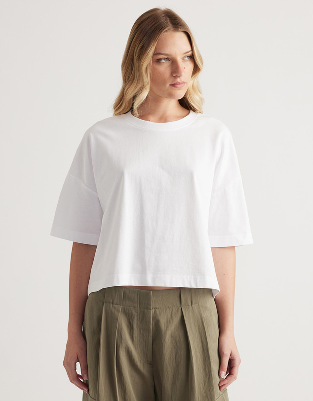 Decjuba - Allegra Cropped Boxy Tee