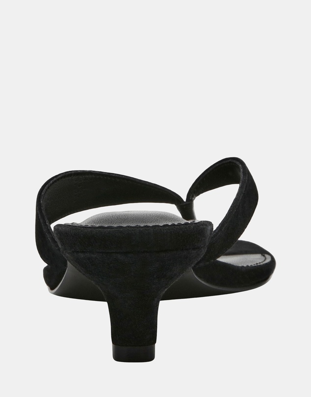 Steve Madden - Tracie Black Suede Heels
