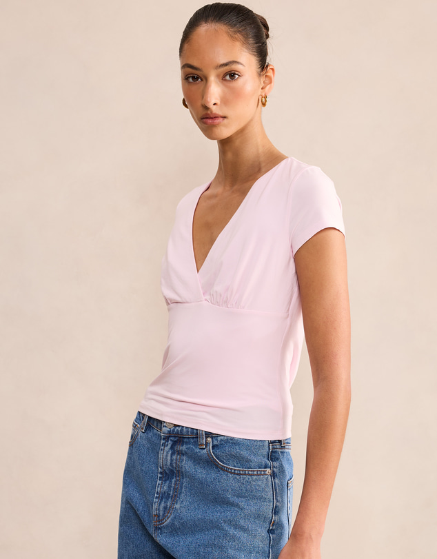 Forever New - Harri Short Sleeves V-Neck Top