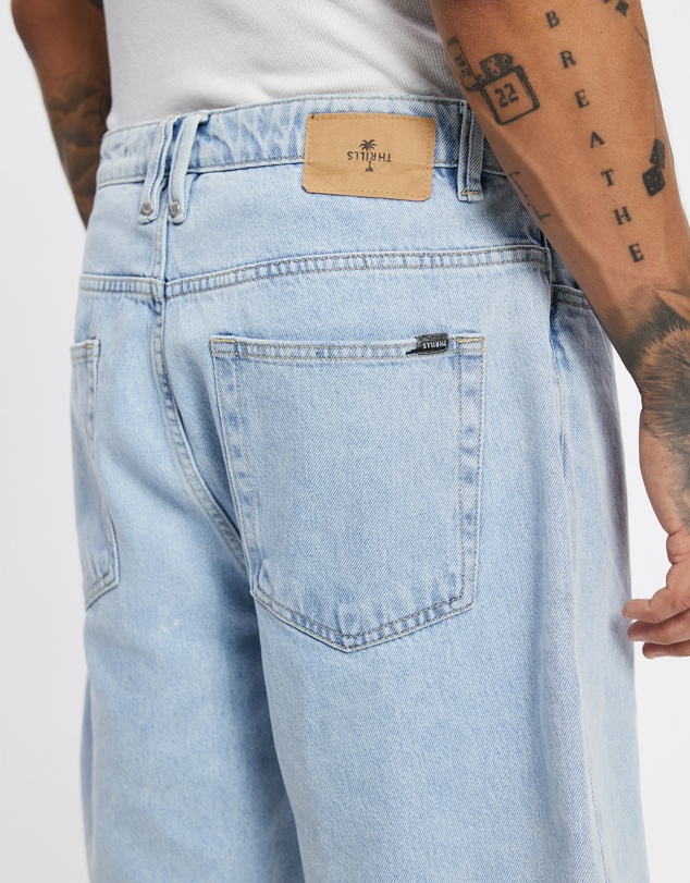 Thrills - Mid Slacker Relaxed Long Denim Shorts