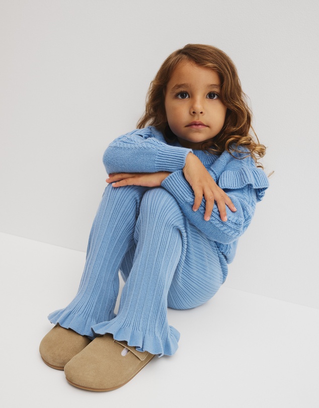 Country Road - Organically Grown Cotton Blend Rib Knit Pant