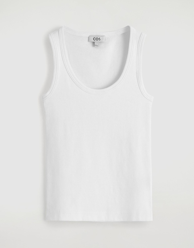 COS - Ribbed Scoop-Neck Tank Top