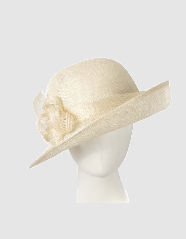 Max Alexander - Sinamay cream Fashion Hat