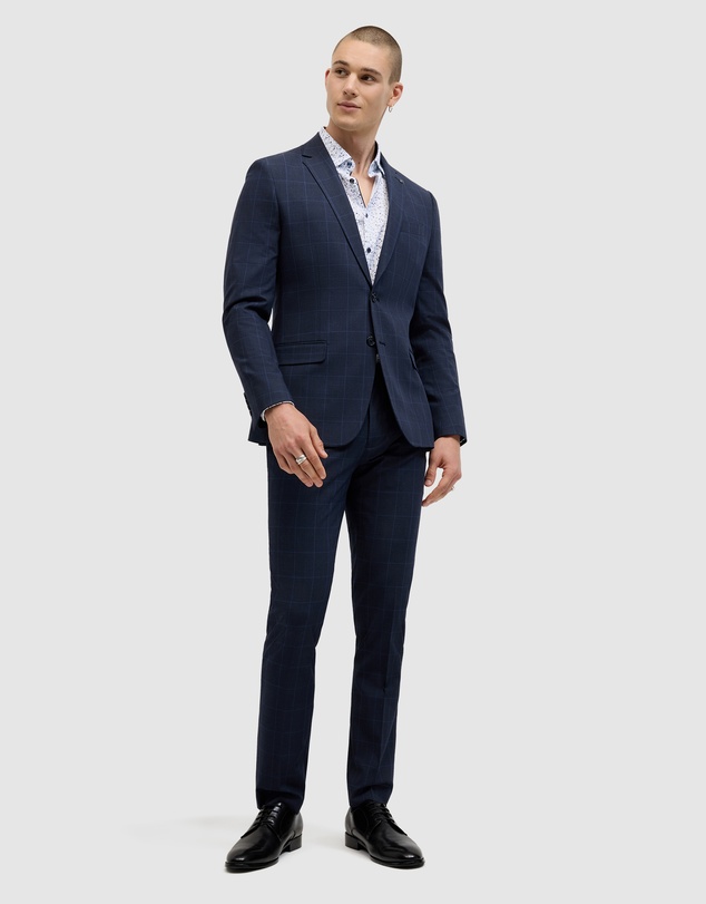 Politix - Connor Windowpane Tailored Jacket