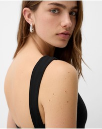 Bershka - Belted Mini Dress With Buckles