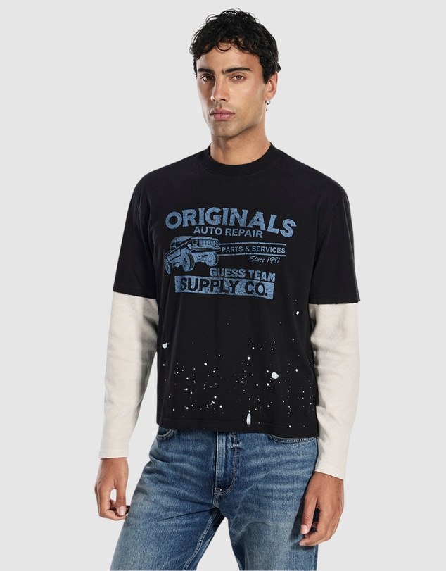 GUESS Originals - GUESS Originals Double Layered T-Shirt