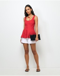 AERE - Bria Linen Top