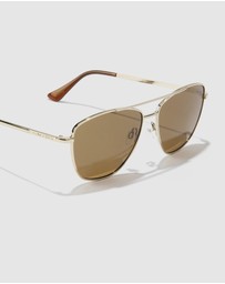 Hawkers Co - HAWKERS - Polarized Gold Olive LAX Sunglasses for Men and Women UV400