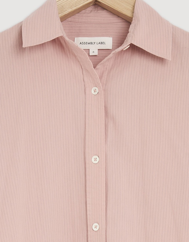Revibe - Repaired Assembly Label Cotton Womens Shirts L/S