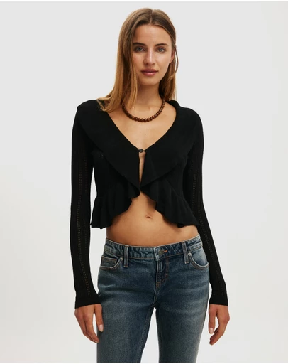 Cotton On - Ruffle Knit Cardi