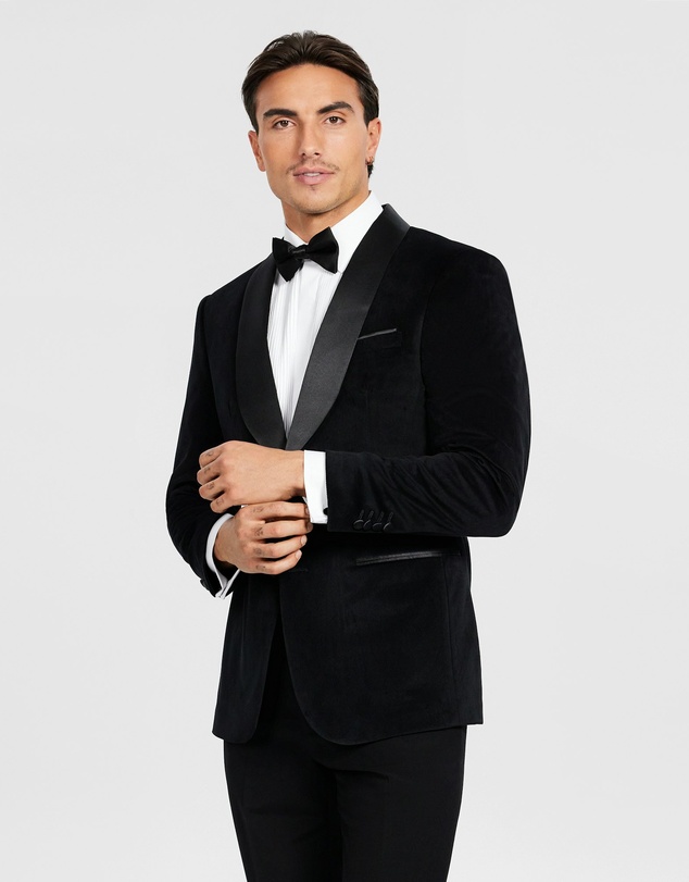 Tarocash - Pleated Front Tuxedo Shirt