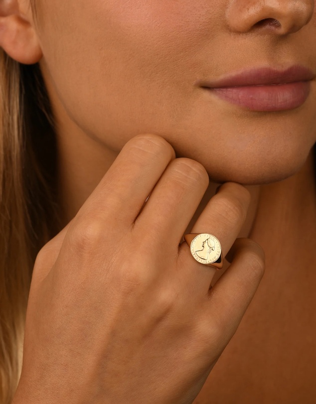 Von Treskow - Luxe Coin Signet Ring