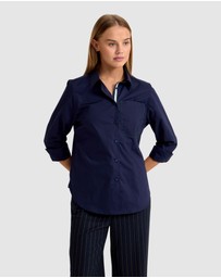 Oxford - Ariel Tape Trim Cotton Shirt