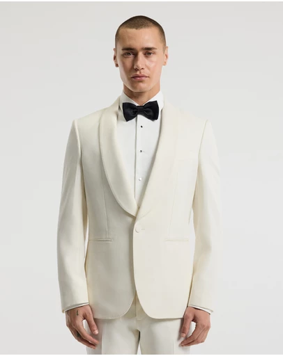 Calibre - Shawl Collar Tuxedo Jacket Ivory