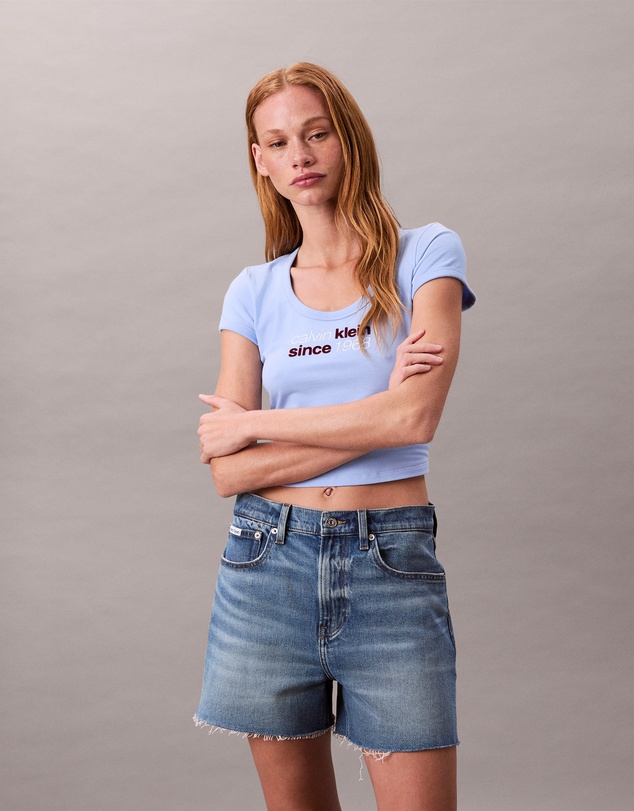 Calvin Klein Jeans - High Rise Denim Shorts