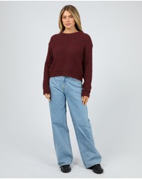 All About Eve - Ivy Knit Jumper Wine