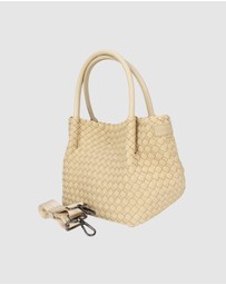 Chuchka - Woven Neoprene Mini Winona Tote Beige
