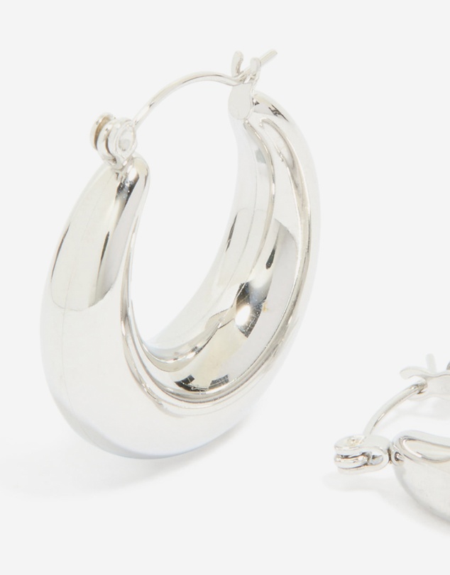 Lovisa - Waterproof Stainless Steel Small Chunky Huggie Earrings