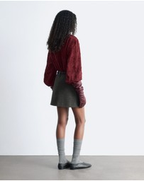 & Other Stories - Voluminous Floral-Applique Blouse