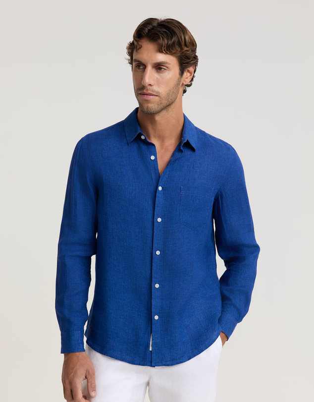 Sportscraft - Linen Long Sleeve Delave Shirt
