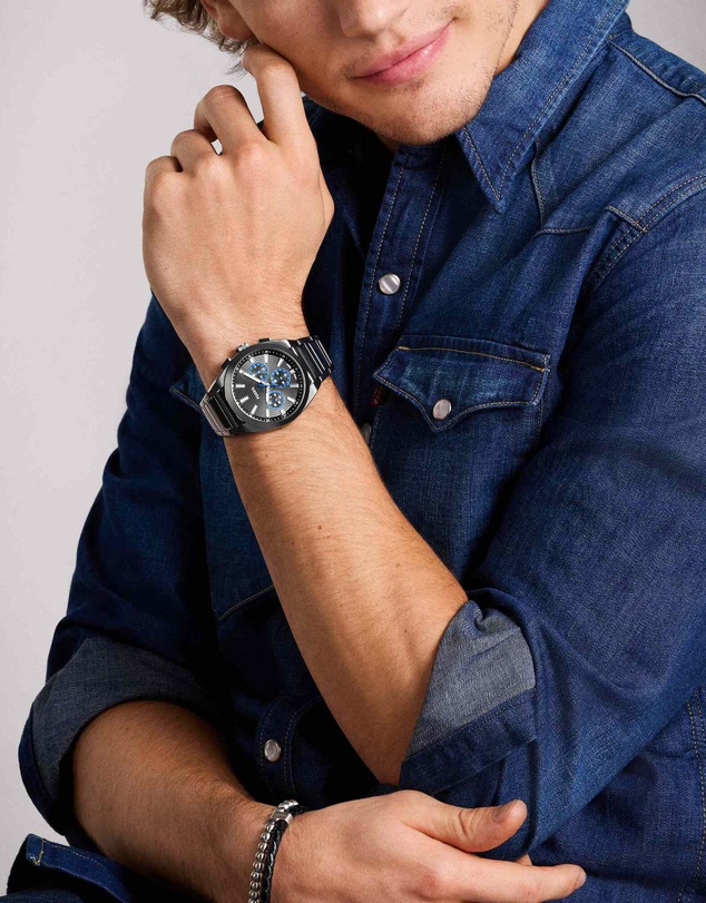 Fossil - Everett Gun-Metal Chronograph Watch