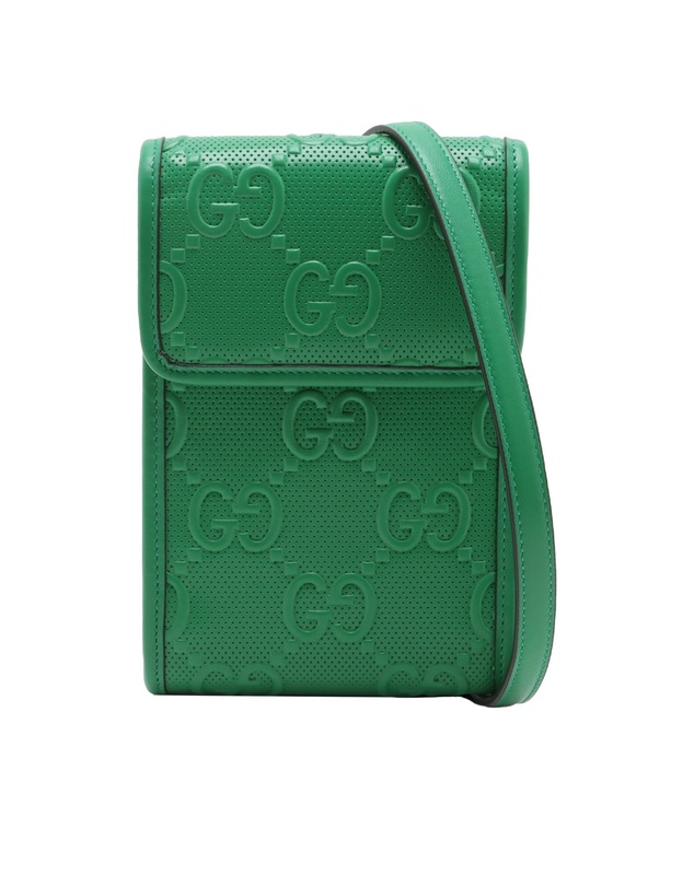 Gucci - Pre-Loved GG Embossed Flap Crossbody