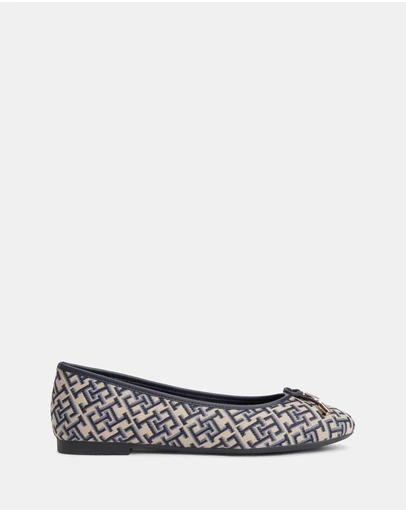Tommy Hilfiger - Martina Charm Jacquard Ballerina Flats - Women's
