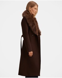 Forever New - Shelby Faux Fur Collar Coat