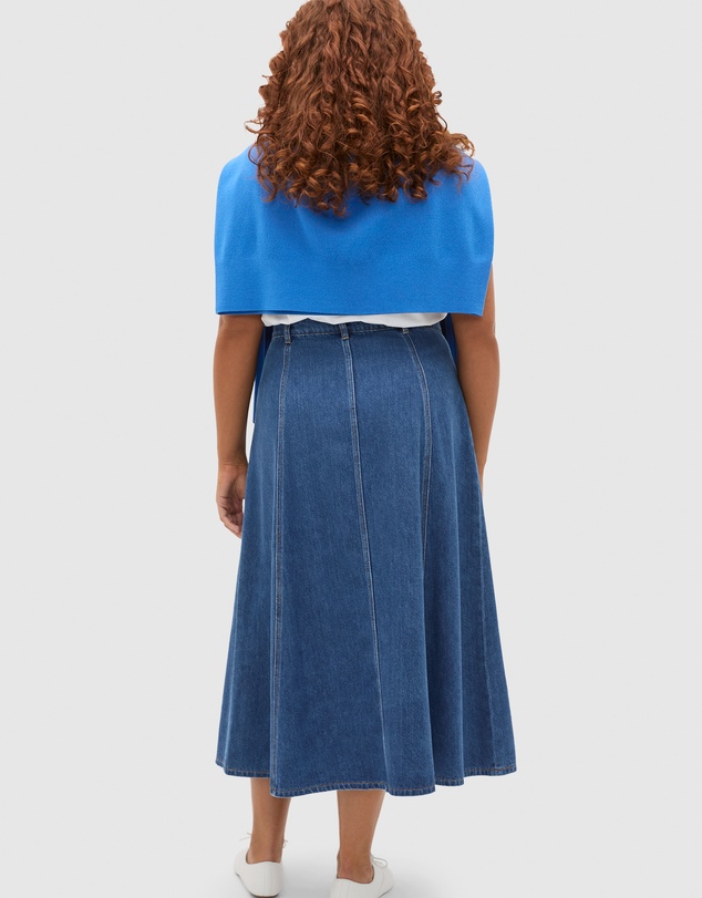 Seed Heritage - Denim A-Line Midi Skirt