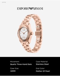 Emporio Armani - Rose Gold Analogue Watch