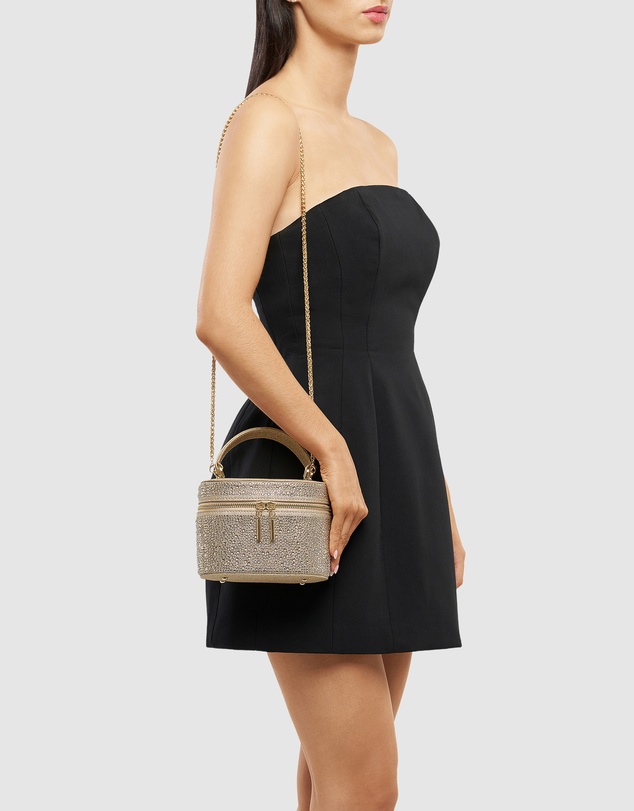 Olga Berg - Beckie Zip Top Crystal Bag