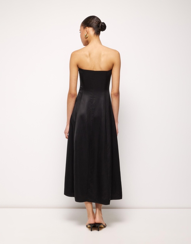 AERE - Aspyn Strapless Midi Dress